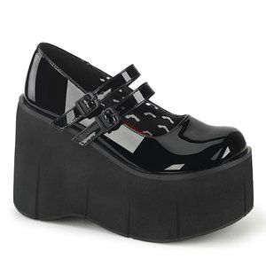 Demonia Kera-08 Black Patent Platform Mary Jane Shoe